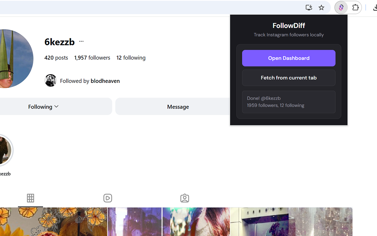 FollowDiff screenshot 1